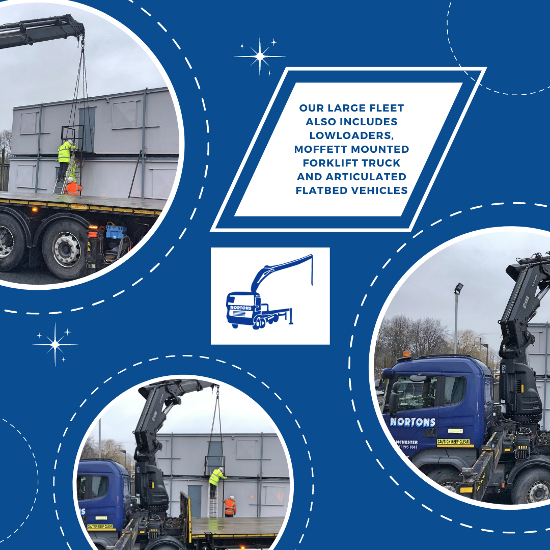 Fleet also includes Lowloaders, Moffett Mounted Forklift Truck